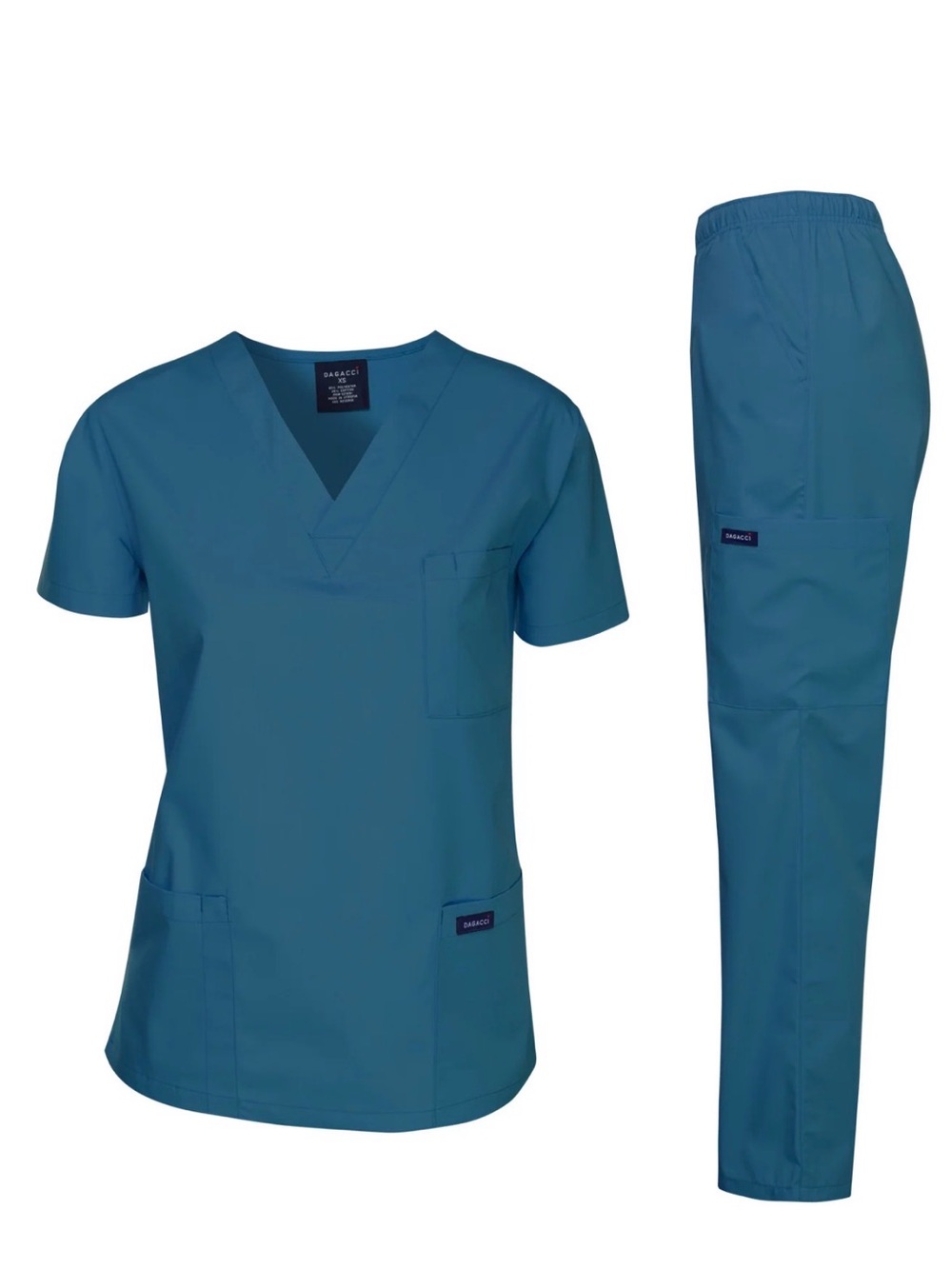 NWT UNISEX Scrubs Medical Uniform Scrubs Set Medical Scrubs Top and Pants -XS